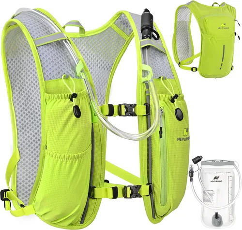 Miniatura 10 de N NEVO RHINO Chaleco para Correr, Chaleco de Hidratación Ligero, Mochila de Agua Aislada con Vejiga de Agua de 1.5L para Senderismo, Camino