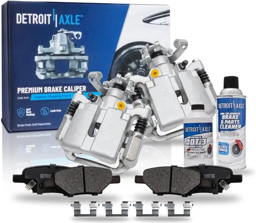 Miniatura 25 de Detroit Axle - Kit de freno delantero para Honda Element 2002-2004 CR-V 2003-2011 Pinza de freno de disco lateral del pasajero con soporte Pastillas