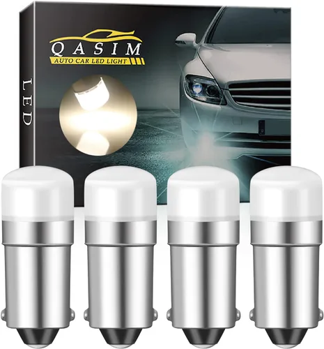 Qasim Bombilla 1893 313 de bayoneta 1818 1819 1820 1895 BA9S Bombilla LED AC/DC 12V para exteriores, caravana, barco, remolque, luz blanca cálida,