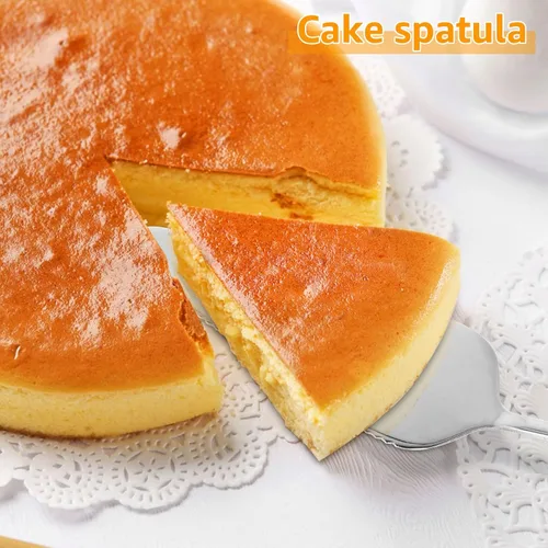 Miniatura 7 de Molde de flan de acero inoxidable con capacidad de 1.5 cuartos de galón con tapa y espátula, recipientes redondos para flan de 6 a 8 cuartos