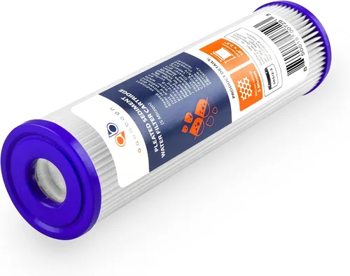 Miniatura 6 de Aquaboon Cartucho de filtro de sedimento plisado para toda la casa de 5 micras de 10 x 2.5 pulgadas para reemplazo de filtro de agua de pozo