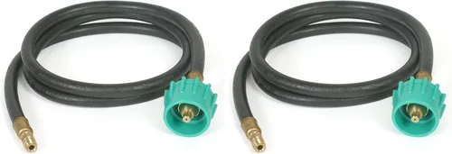 Conector de manguera de propano con cable de espiral de 36 pulgadas de Camco, conecta cilindro de propano a un regulador de propano para caravana o