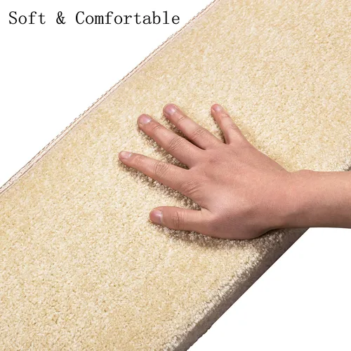Miniatura 3 de Alfombras para Escalones – Alfombras Antideslizantes con Borde Redondeado para Escaleras – Almohadillas para Escaleras Interiores – Autoadhesivas