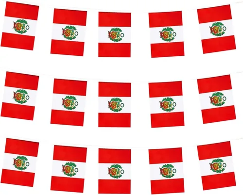 Miniatura 48 de Bandera de Colombia, bandera colombiana, pequeña cadena de banderas de Colombia, mini banderas colombianas, utilizada para fiestas, escuela, eventos