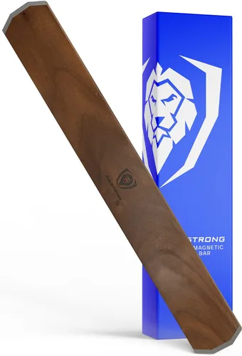 Dalstrong Soporte magnético para cuchillos de pared, madera de nogal norteamericana de primera calidad, tira magnética para cuchillos, marco de