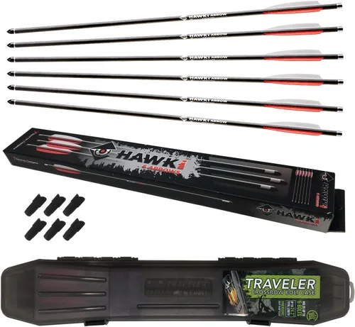 Miniatura 9 de Hawk-i Flecha de carbono PCP 13.26 oz flechas pernos para caza PCP armas de aire o ballestas