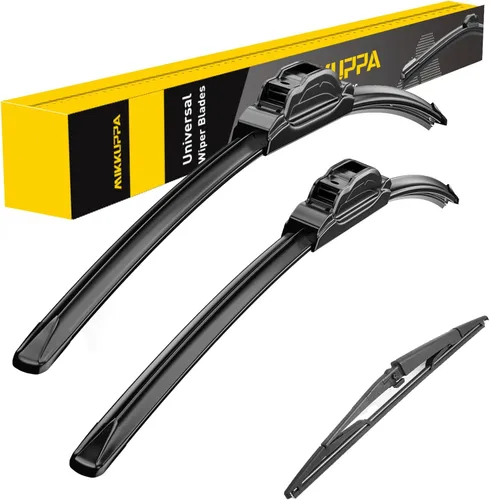 Miniatura 77 de MIKKUPPA Juego de 3 limpiaparabrisas de 22+21+12 pulgadas - Reemplazo para Dodge Durango 2011-2023, Jeep Grand Cherokee 2011-2013 - Limpiaparabrisas