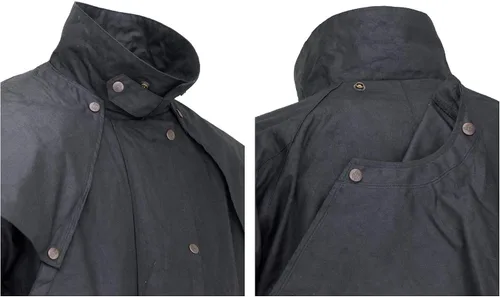 Miniatura 11 de Outback Trading Company Unisex 2042 Low Rider Impermeable Transpirable De Longitud Completa Oilskin Duster Coat