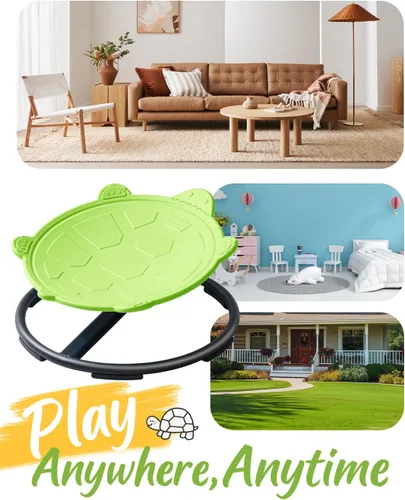 Miniatura 8 de Silla giratoria de tortuga para niños autistas, juguete giratorio sensorial, silla giratoria para niños con autismo, asiento giratorio sensorial