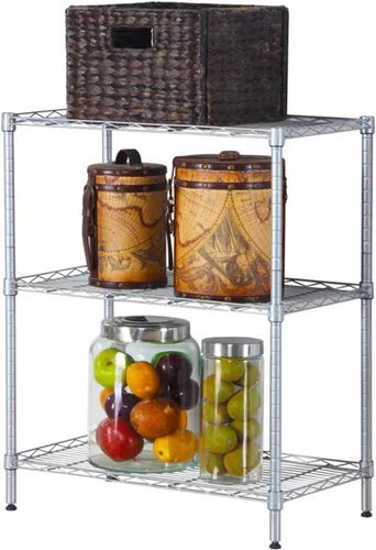 Miniatura 10 de BELANITAS Estantería de metal de 5 niveles, estantes de alambre de capas ajustables, estantería de alambre resistente para uso en el hogar, cocina
