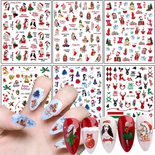 Miniatura 13 de Calcomanías de arte de uñas de flores, holográficas 5D en relieve de flores en relieve de corazón, calcomanías autoadhesivas para uñas, decoración