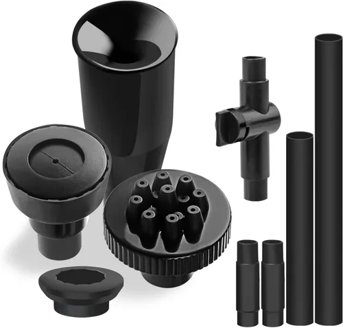 Miniatura 8 de Kit de boquilla de bomba de fuente, 8 piezas, kit de cabezal rociador de hongos para bombas de estanque, juego de boquillas de fuente de agua