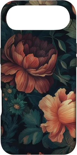 Miniatura 27 de Vintage Dark Flower Pattern Moody Floral Case for iPhone 17