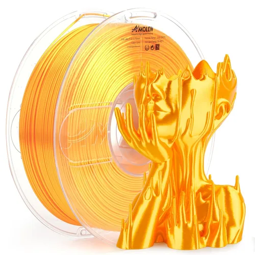 Miniatura 32 de AMOLEN - Filamento de seda PLA para impresora 3D de 1.75mm, filamento brillante blanco para impresión 3D, carrete de 1kg (2.2 libras), compatible