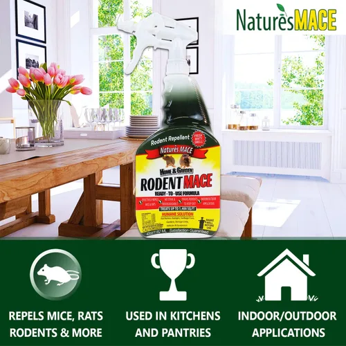 Miniatura 4 de Nature's MACE Repelente de roedores concentrado de 5 galones, cubre 10 acres, repele ratones y ratas, mantiene ratones, ratas y roedores fuera