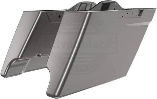 Miniatura 85 de Alforjas de motocicleta aptas para Harley Touring FLH 2014+ - Whisky ámbar, accesorios de perillas, bolsas rígidas estiradas