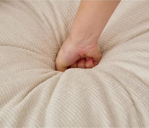 Miniatura 5 de Sofá sin huesos, sofá de burbujas de gran tamaño, acogedor sofá cama de felpilla para sala, diseño modular de bricolaje, sin reposabrazos, espuma