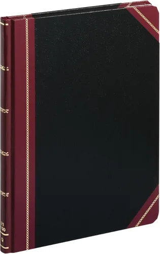 Miniatura 14 de Boorum & Pease 21300R - Libro de columna, 300 páginas, 10-3/8 pulgadas x 8-1/8 pulgadas, negro