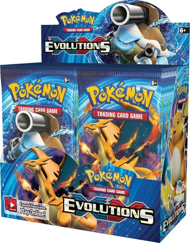 Miniatura 2 de Caja de refuerzo sellada de fábrica de juego de cartas intercambiables XY Evolutions de Pokémon - 36 paquetes de 10 cartas cada uno (versión inglés)