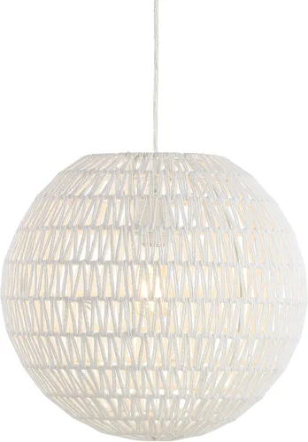 JONATHAN Y JYL6503A Luna Lámpara Colgante LED Esférica de Ratán Tejido de 15.7 pulgadas, Minimalista, Moderna, Contemporánea, Transicional, Bohemia,