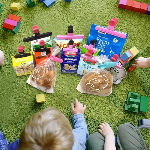 Miniatura 7 de Paquete de 11 clips para bolsas de alimentos para paquetes de alimentos, bolsas de almacenamiento de papas fritas, resistentes para aperitivos, 6