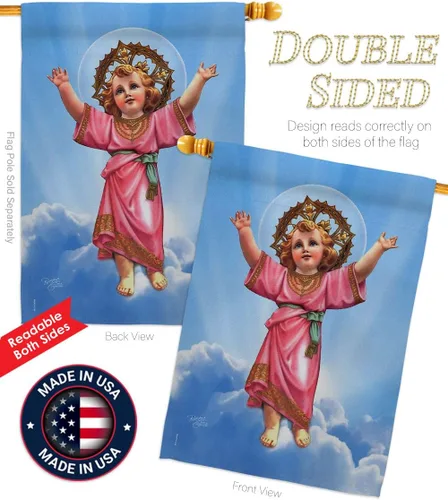 Miniatura 3 de Breeze Decor FR-H-103052-IP Fe religiosa Esperanza Gracia Paz Paloma Religión Cristiana Pascua Divino Bebé Jesús, Hecho en Estados Unidos