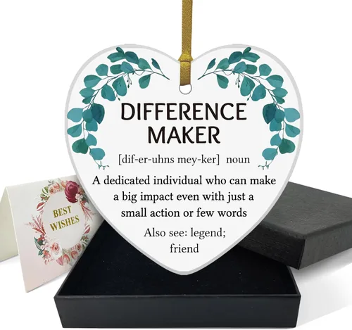 Miniatura 13 de REWIDPARTY Adorno floral de primo, placa de recuerdo para árbol de Navidad, regalo de graduación, cumpleaños, para mujeres y hombres, adorno
