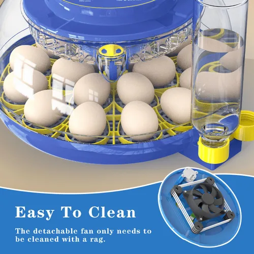 Miniatura 6 de Incubadoras para incubar huevos, incubadora de 18 huevos con giro automático de huevos y control de humedad, vela de huevos, relleno externo
