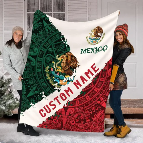 Miniatura 24 de Manta de México personalizada con nombre para hombres y mujeres, manta personalizada con bandera de México, manta de bandera mexicana, regalo
