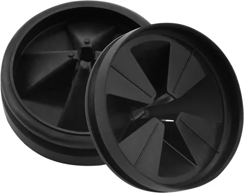 Miniatura 10 de Protector contra salpicaduras para triturador de basura, 3 3/8 pulgadas mejorado para InSinkErator Evolution Series QCB-AM, inserto de drenaje Negro