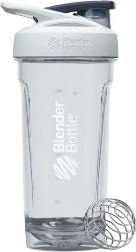 Miniatura 14 de BlenderBottle Botella batidora deportiva con batidor de alambre, 24 onzas, color negro, batidos de proteínas e hidratación para atletas