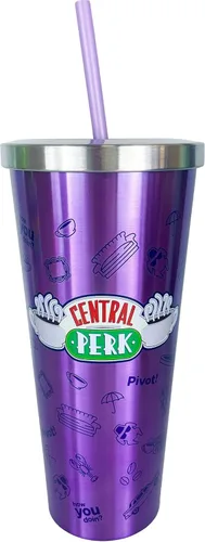 Miniatura 9 de Spoontiques DC Comics - Vaso de acero inoxidable, 24 onzas, taza de viaje aislada de doble pared con pajilla, Batman