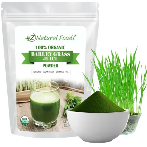 Miniatura 10 de Z Natural Foods Polvo de jugo de pasto de trigo orgánico, polvo superalimento para un envejecimiento saludable y digestión, ideal para jugos, yogur