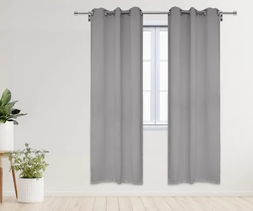 Miniatura 28 de YOUR CHAIR COVERS - Cortinas opacas de poliéster con ojales - (negro 52 x 63 pulgadas - juego de 2) - para oscurecer la habitación, dormitorio, sala