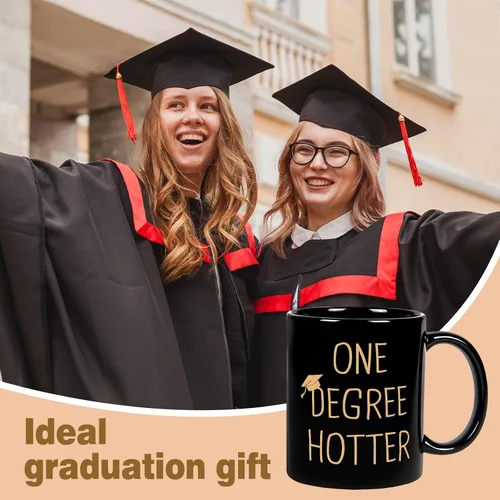 Miniatura 7 de Regalos de graduación para ella, él, taza de cerámica de 11 oz para un grado más caliente - 2026 divertida universidad, maestría, doctorado