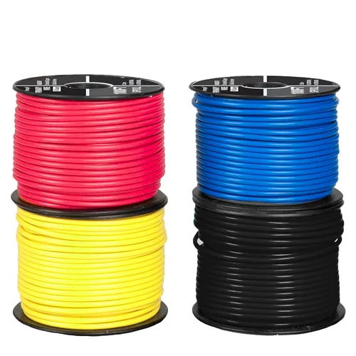 Miniatura 9 de Cable automotriz calibre 14 de 1000 pies, 10 carretes codificados por colores, aluminio recubierto de cobre, aislamiento flexible y grueso, alambre