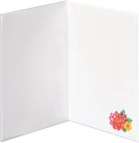 Miniatura 2 de Papyrus Tarjeta en blanco (flores coloridas)