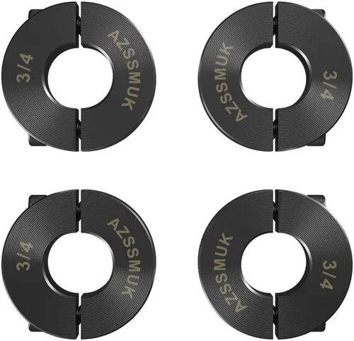 Miniatura 9 de 1" agujero doble Split eje collar negro óxido conjunto tornillo estilo (4 PCS)