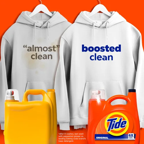 Miniatura 2 de Tide Detergente líquido para ropa, original, 100 cargas, 146 onzas líquidas, compatible con alta eficiencia