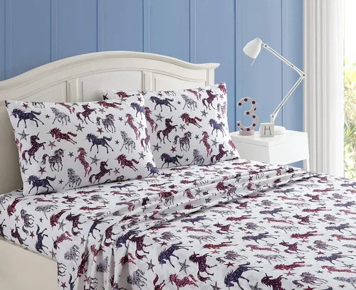 Miniatura 15 de Kute Kids - Juego de sábanas supersuave, fabricado con diseños y personajes especiales, incluye funda(s) para almohada; en tamaño Twin, Full y Queen