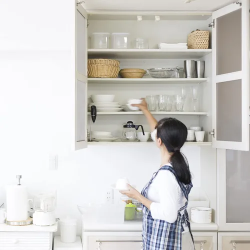 Miniatura 6 de DecoBasics Bisagras de gabinete de cierre suave de superposición completa para armarios de cocina, bisagra de puerta oculta de marco frontal