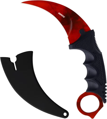 Miniatura 15 de Dispatch Karambit - Cuchillo táctico de hoja fija para acampar, cuchillo de caza al aire libre, cuchillos de tienda con funda y cable, adecuado