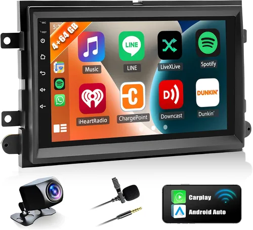 Miniatura 10 de Radio estéreo de coche para Ford F150 F250 F350 2004-2014, pantalla táctil de 7 pulgadas, Android 13, radio de coche, unidad principal estéreo, kit