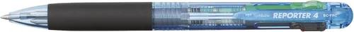 Tombow Bolígrafo de 4 colores, Reporter 4, negro, rojo, azul, verde (BC-FRC40)