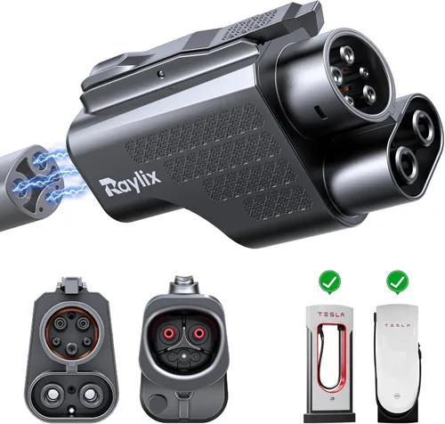 Miniatura 10 de Raylix Adaptador Tesla a J1772 (Máximo 80 A, 250 V) [para Vehículos Eléctricos J1772] Adaptador de Cargador Tesla, Adaptador NACS a J1772 Compatible