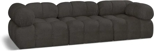 Miniatura 36 de Meridian Furniture 611Cream-S68A Colección Ames Moderno Sofá modular contemporáneo con tela de boucle color crema, modular para crear