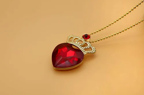 Miniatura 6 de Descendant 4 Rise of Red Crown and Necklace Descendant 4 Gold Tiara Jewelry Set Queen of Hearts Crown Eive Costume Gift for Girls Teen Party