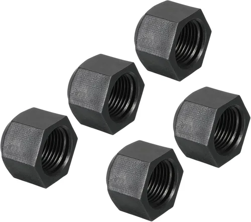 Miniatura 7 de PATIKIL Tapón de plástico de 5/8 pulgadas, rosca hembra 7/8-14UNF, 5 piezas de 45 grados SAE Flare tubo de montaje de válvula tapón para aire