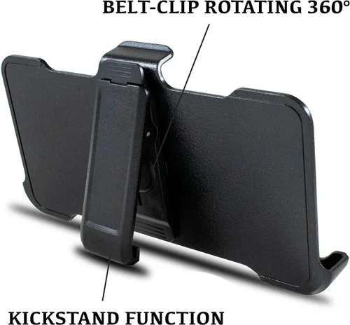 Miniatura 3 de [Paquete de 2] Funda de repuesto para iPhone 13 Mini (5.4 pulgadas) con clip para cinturón compatible con Otterbox Defender Series Case