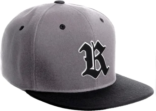 Miniatura 1056 de Daxton Gorra clásica con visera de billete plano con letras del alfabeto inglés antiguo de la A a la Z
